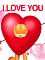 Gif animé coeur y love you